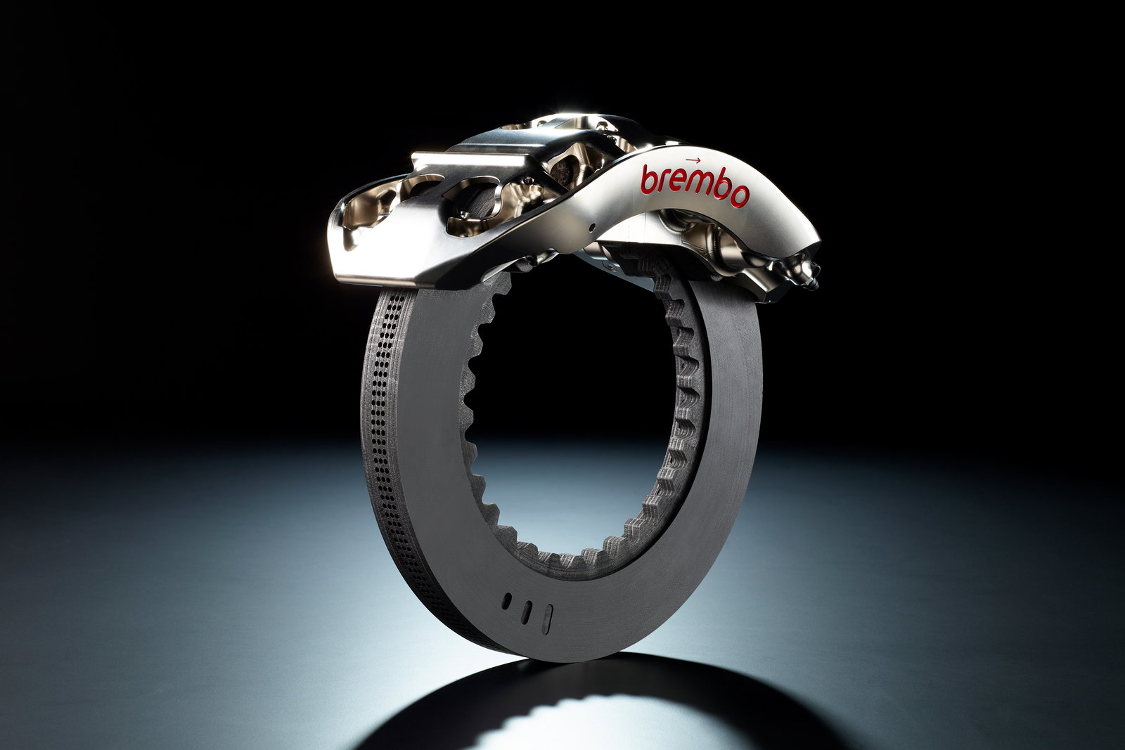 The Bugatti Bolide's Brembo brake disc